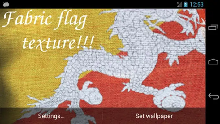 Bhutan Flag android App screenshot 2